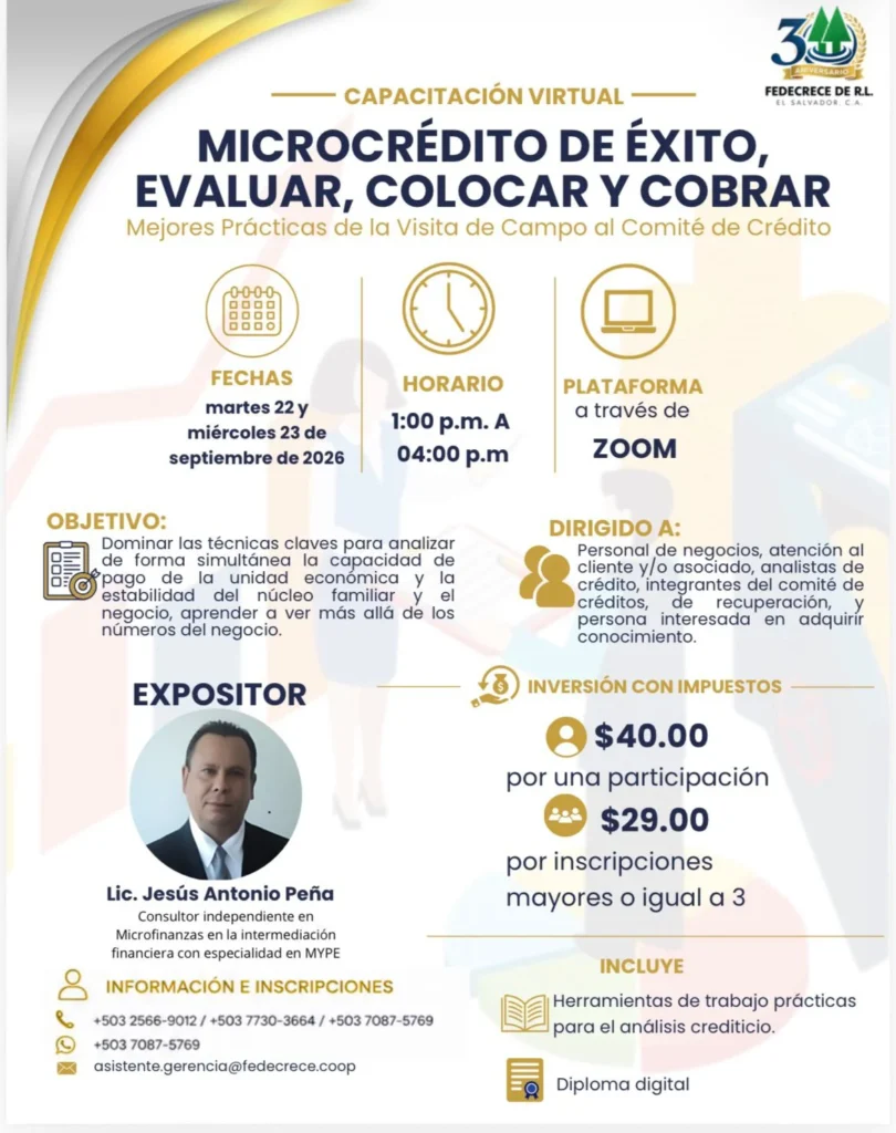 FEDECRECE fortalece las capacidades del sector con la capacitación virtual 